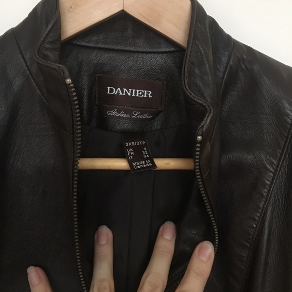 Italian leather motorcycle blazer - Picture 2 of 4